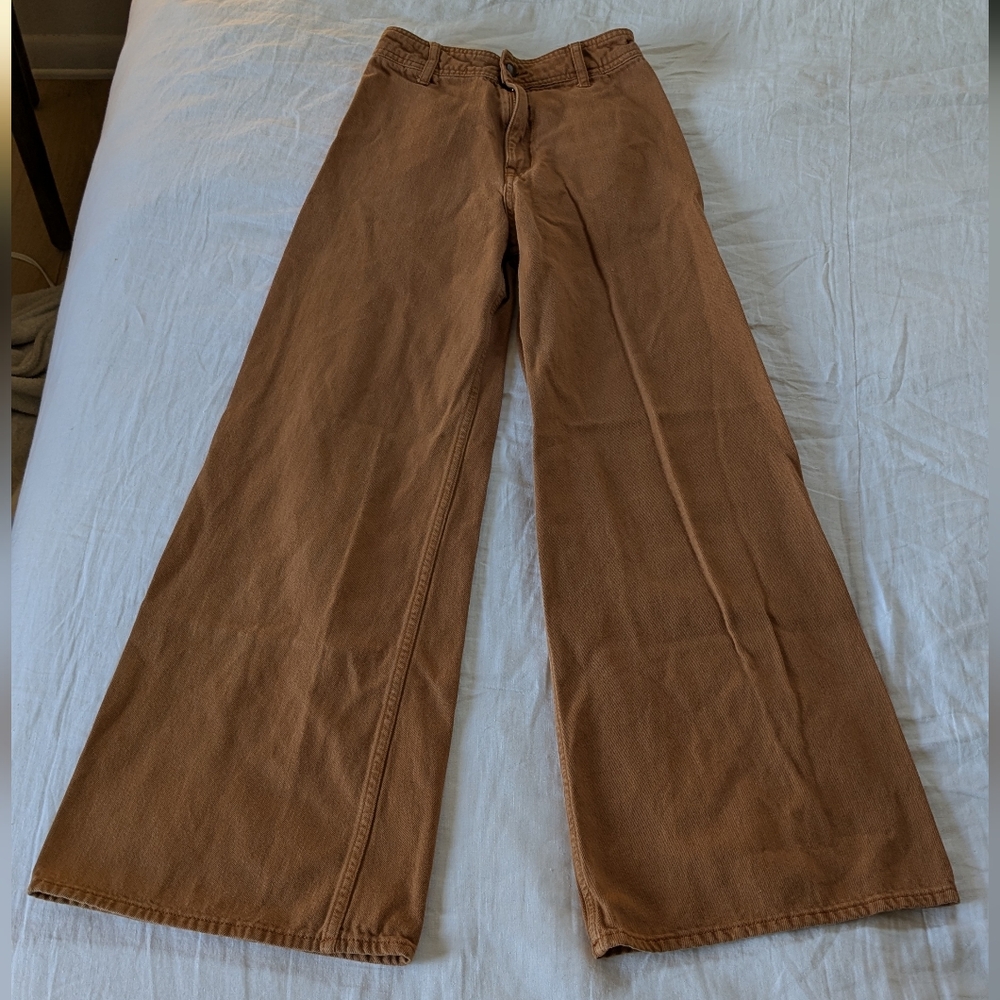 H&M Tan Denim Trousers